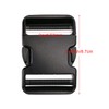 Penta Angel 2Pcs 50mm/2 inch Black Plastic Buckle Clips Heavy