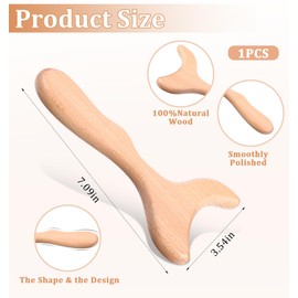 ValueBargain Wood Therapy Massage Tool, Lymphatic Drainage and Muscle Relaxation, and Natural Wooden Body Sculpting Tool for Home Use with Contouring Shaping and Tension Relief