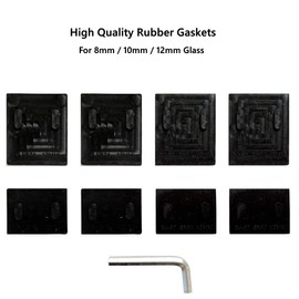 Marine Grade Railing Glass to Glass Clamp, Stainless Steel 316 Glass Bracket for Coastal Outdoor Balustrade Railing Pool Fence Glass (4, 90 Degree)