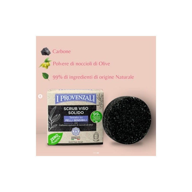 I Provenzali | Scrub Viso Solido, Testato su Pelli Sensibili,