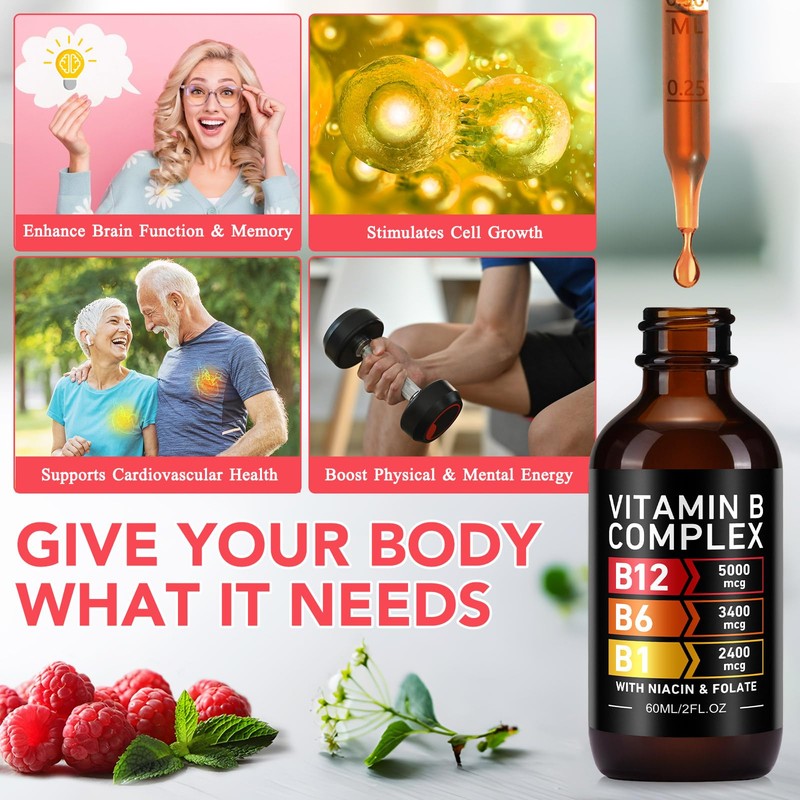 Vitamin B Complex, B Complex Vitamins for Women, Vitamin B