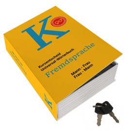 Kurzentscheid Booksafe L - Secret Hiding Place for Valuables Perfect Book Hiding Dictionary Translation Man Woman