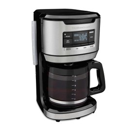 Hamilton Beach Programmable FrontFill Coffee Maker, Extra-Large 14 Cup Capacity, Black/Stainless (46390)