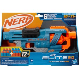 NERF Elite 2.0 Commander RD-6 Dart Blaster, 12 Darts, 6-Dart Rotating Drum..