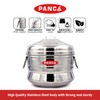 PANCA Stainless Steel Idli Maker - 18 Cavity, 3 Plates