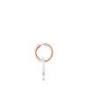 TOUS Creole loose heart bicolor pink hold