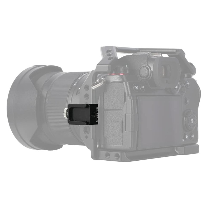 NICEYRIG Cold Shoe Mount Cold Shoe Adapter with NATO Rail