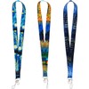 Juanooo Cool Van Gogh Starry Night Key Lanyard for Card