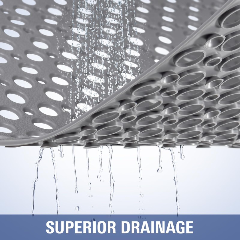 OTHWAY Large Shower Mat, 35"x 24" TPE Shower Mat Non