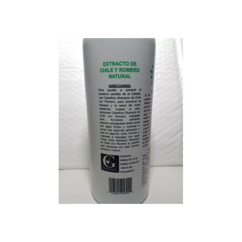 SHAMPOO CHILE ROMERO CABELLINA PEPPER & ROSEMARY 32 FL OZ