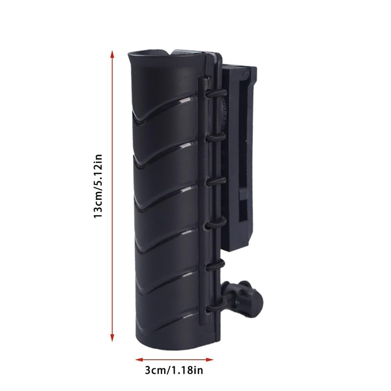 360-Degree Rotating MOLLE Clip Baton Holder - Telescopic Holster for