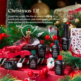 Beetles Fall Gel Nail Polish Set 6Pcs Brown Green Yellow Burgundy Orange Glitter Gel Polish Nails Art Soak off Uv LED Manicure Gift Set Golden Season Collection 2025 Nail Trend Gift for Women