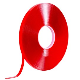 Cinta de Doble Cara Acrilica Extra Fuerte, Cinta Doble Cara Transparente para Montaje para Uso en Interiores y Exteriores, pared,12 mm x 16 m