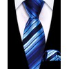 Barry.Wang - Corbata para niño de seda regular, tela a