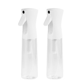 Haarsprühflasche, 300ML, Nachfüllbar, Feiner Sprühnebel, Ultrafeiner Kontinuierlicher Wassernebel, für Salon, Gartenarbeit, Pflanzen und Hautpflege (transparent - 2 Stück)