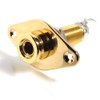 Mono guitar jack socket end pin/button in gold long body