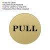 PATIKIL Push Pull Door Sign, 2 Pack Self-Adhesive Round Acrylic