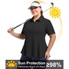 Casei Women's Plus Size Golf Polo Shirts Short Sleeve Collared