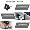 MECCANIXITY Adjustable Solar End Clamp Solar Panel Mount Bracket Roof