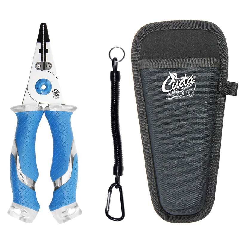CUDA 7.5" Titanium Bonded Pliers Durable Fishing Braid, Mono &