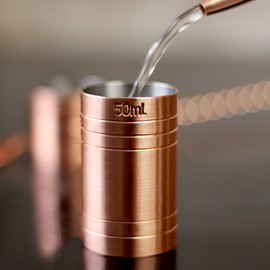 Stainless Steel Copper Thimble Bar Pub Club Spirit Measure CE Marked Chabrias Ltd (Copper, 50ml)