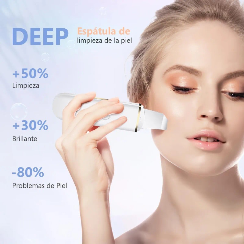 Skin Scrubber, Ultrasónico Exfoliación Limpiador Cuidar Piel