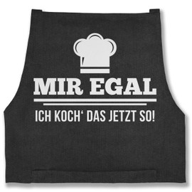 Shirtracer - Apron - Cooking Apron - Adult - Mir egal ich koch das jetzt so, 7 black jeans