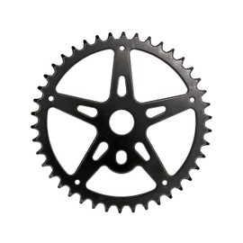 Kartell Chainring Steel 42 Teeth for Mounting on 1 Piece Cranks, Black