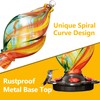 LUJII Ice Cream Shaped Spiral Hummingbird Feeder for Outdoors Hanging,