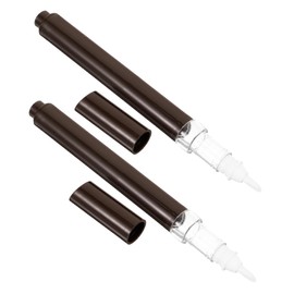 Outanaya 2PCS Refillable Lip Gloss Balm Pen with Window Cuticle Oil Pen with Brush Tip Cosmetic Container for Nail Oil Easy to Monitor Design