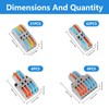 DIANN Lever Wire Connectors Kit 65pcs Compact Splicing Wire Connectors