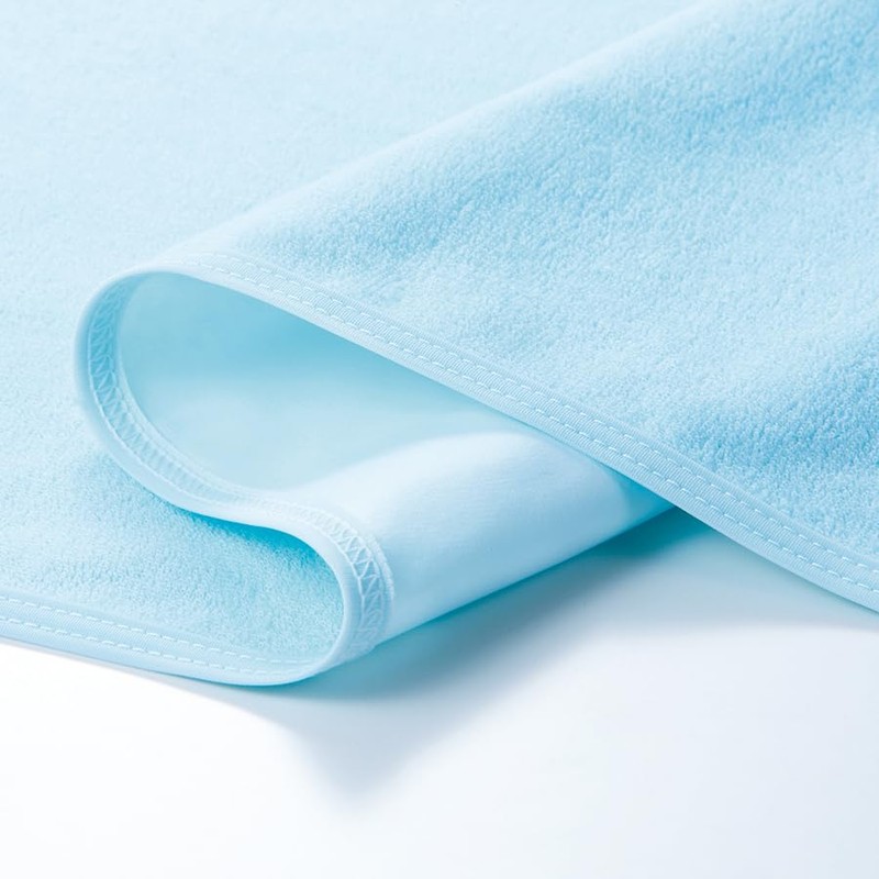 Bamboo Tiger Human Care Pile Sheet Light Blue
