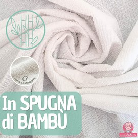 Traversa Impermeabile Lavabile Bambù 80x100 cm Lettino Culla Coprimaterasso