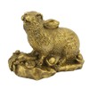 Bunny Statue Sturdy Brass Retro Look Fine Details Stable Durable