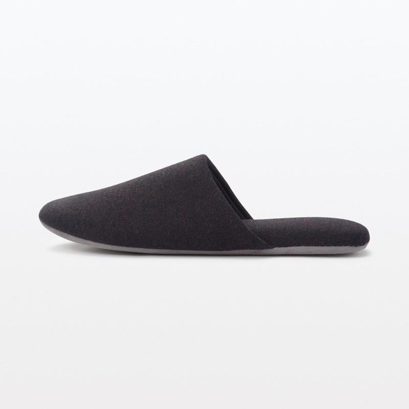[MUJI 84774287] Slippers Washable Foot Slippers Dark Gray 23.5 cm