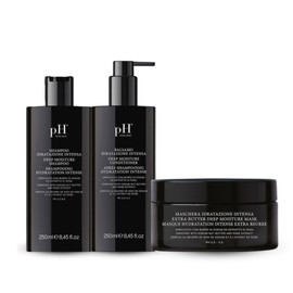 pH PURE HAIR Deep Moisture Set - Deep Moisture Shampoo (8.4 Oz) and Conditioner (8.4 Oz) Set with Extra Butter Hair Mask (6.7 Oz) for Damaged & Dry Hair - 3 Piece Kit