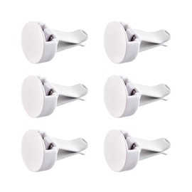 20 Pcs Metal Car Air Vent Clips Auto Freshener Conditioner Clips Air Conditioning Clip Car Outlet Perfume Clips with Slot Heads White