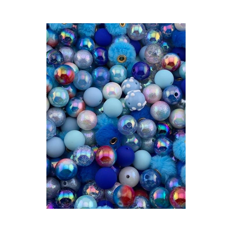 Color Mix 20 Pack 16mm Acrylic Beads for Pen and