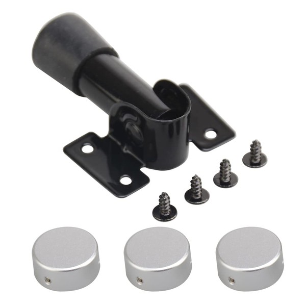 Guitar Pedalboard Folding Feet,Guitar Pedalboard tripod,with 3PCS Footswitch Topper,Pedal Board