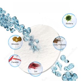 AOKKR Pack of 10 PP Cotton Filters for AOKKR Shower Heads, Effectively Remove Large Particles of Impurities