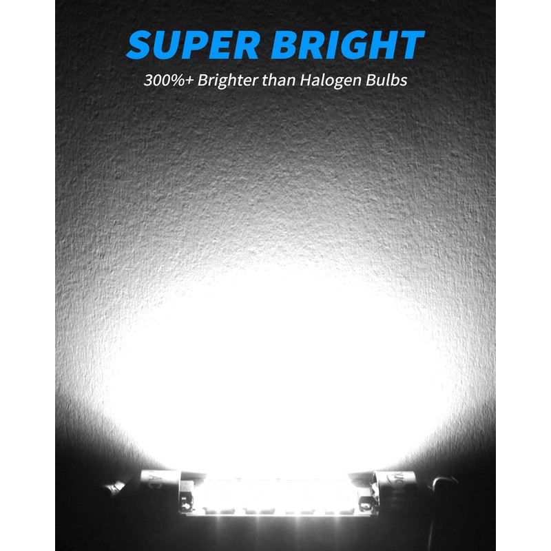 Yorkim Super Bright 578 LED Bulb White 41mm 42mm led