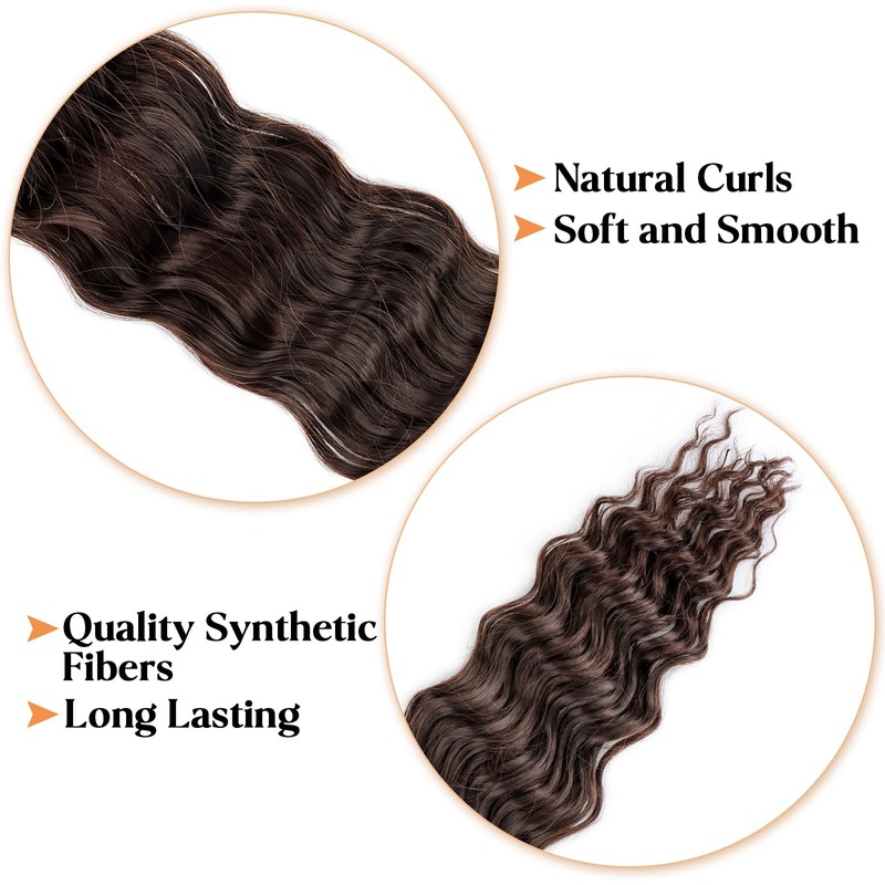 IIFLYDSFA Dark Brown Braiding Hair Pre Stretched for Boho Braids