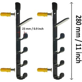 Hockey Stick Rack, Hockey Stick Wall Display Holder/Hanger - Hang Your ice Hockey Skates, Helmet, Gloves, Sticks Pads - Great for Home or Office Wall Mount - No Hockey Stick Equipment