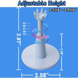 FUNNTY 2pcs Adjustable Golf Tees, Plastic Golf seat for Driving Range Mat Ball Peg Practice Accessory for Men Golfers