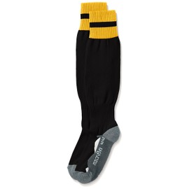 Macron Azlon 5950 Men's Technical Game Socks, black x amber