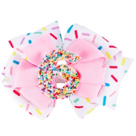 Hair Bows for Girls 4-6 Cute Hair Clips Birthday Girl Hair Accessories Birthday Bow Hair Clip Pink Bow Birthday Decorations 6th Birthday Girl Outfit Gifts 6th Birthday Decorations for Girls