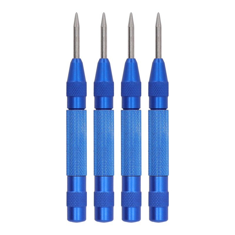 4Pcs Center Punch Automatic High Speed Steel 5in Tool Set