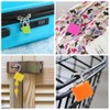 4 Pcs Suitcase Locks with Keys, Small Padlocks Luggage Locks