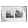 50th Wedding Anniversary Silver Dual Photo Frame. Then & Now