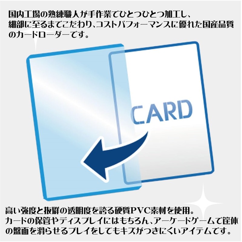 Anser Regular Card Slide IN Card Loader (Single Item, Clear